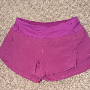 Lululemon Women's Speed Up’s Purple Shorts